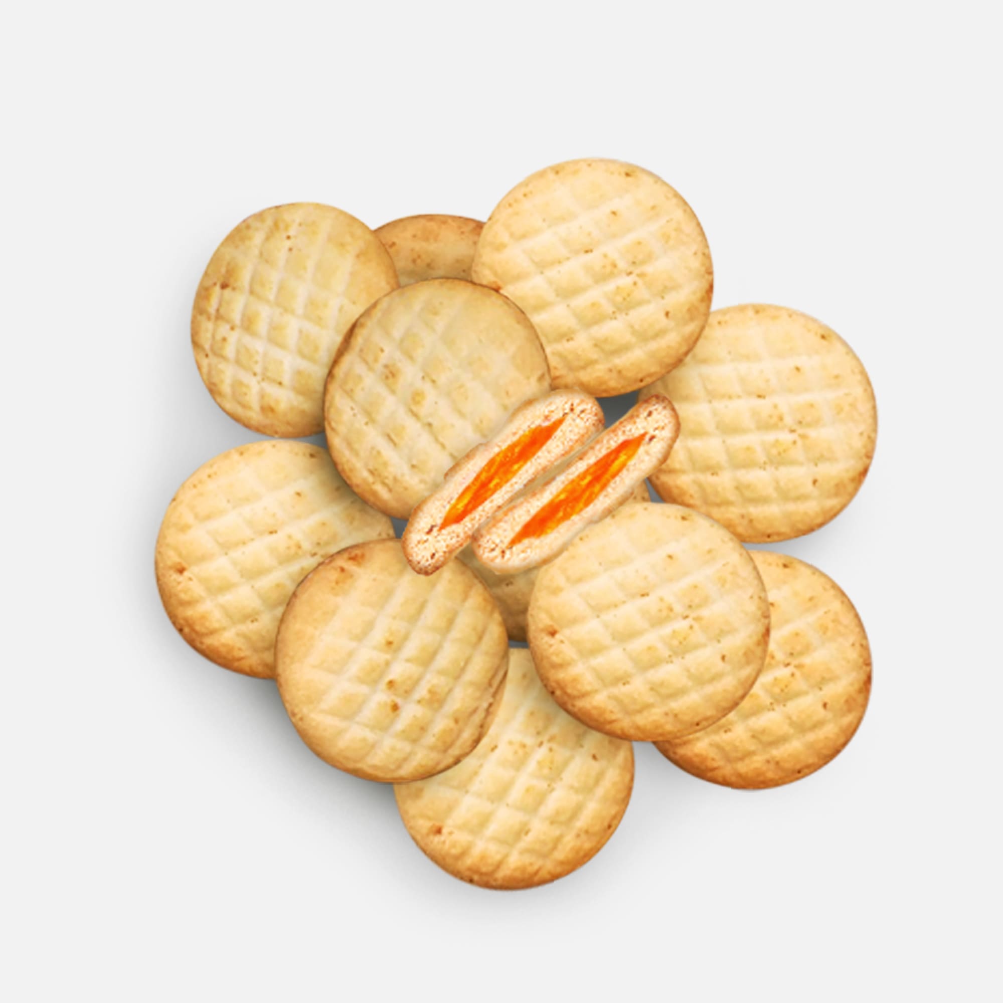 Печенье «Подсолнух» с абрикосовой начинкой