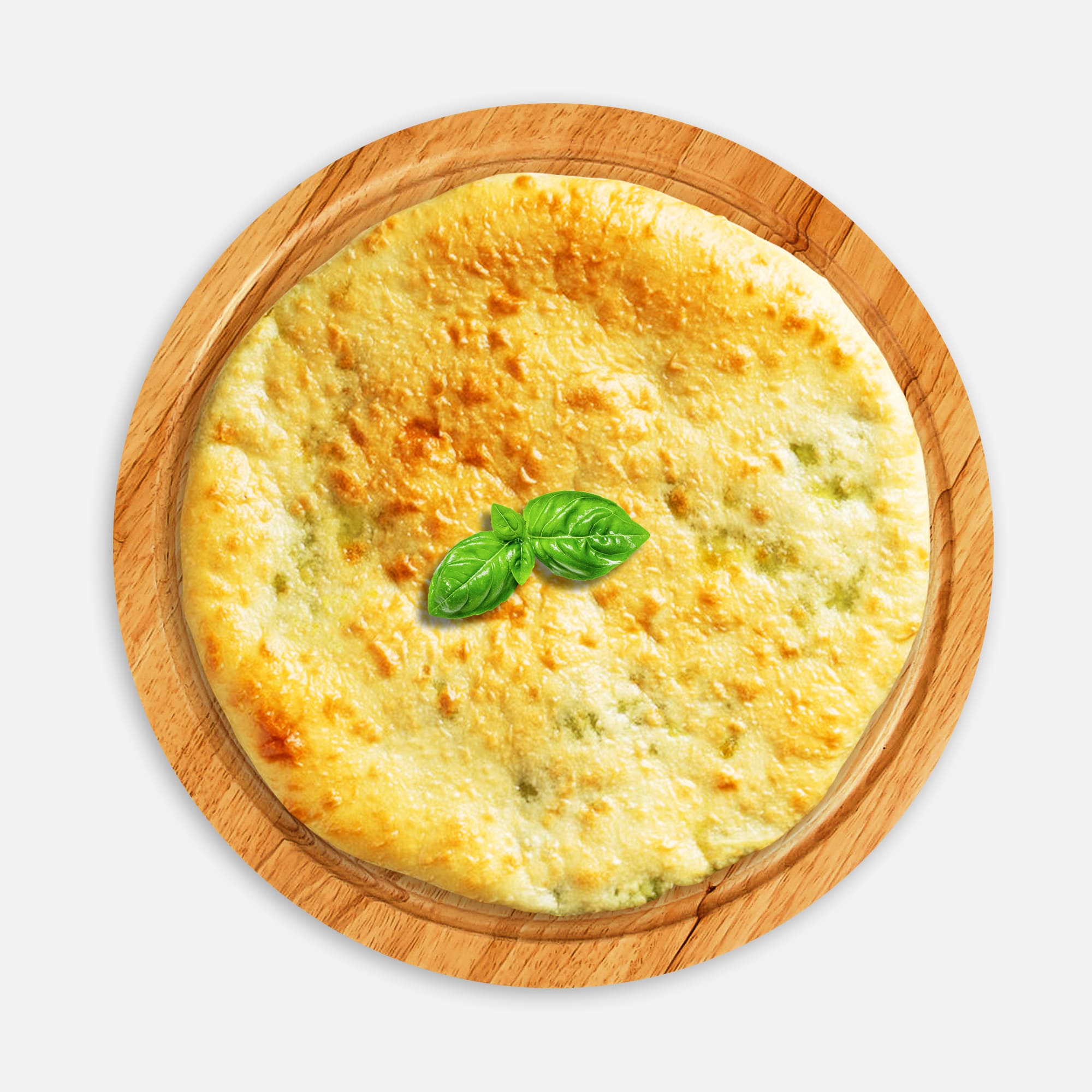 Лепешка с сыром и базиликом