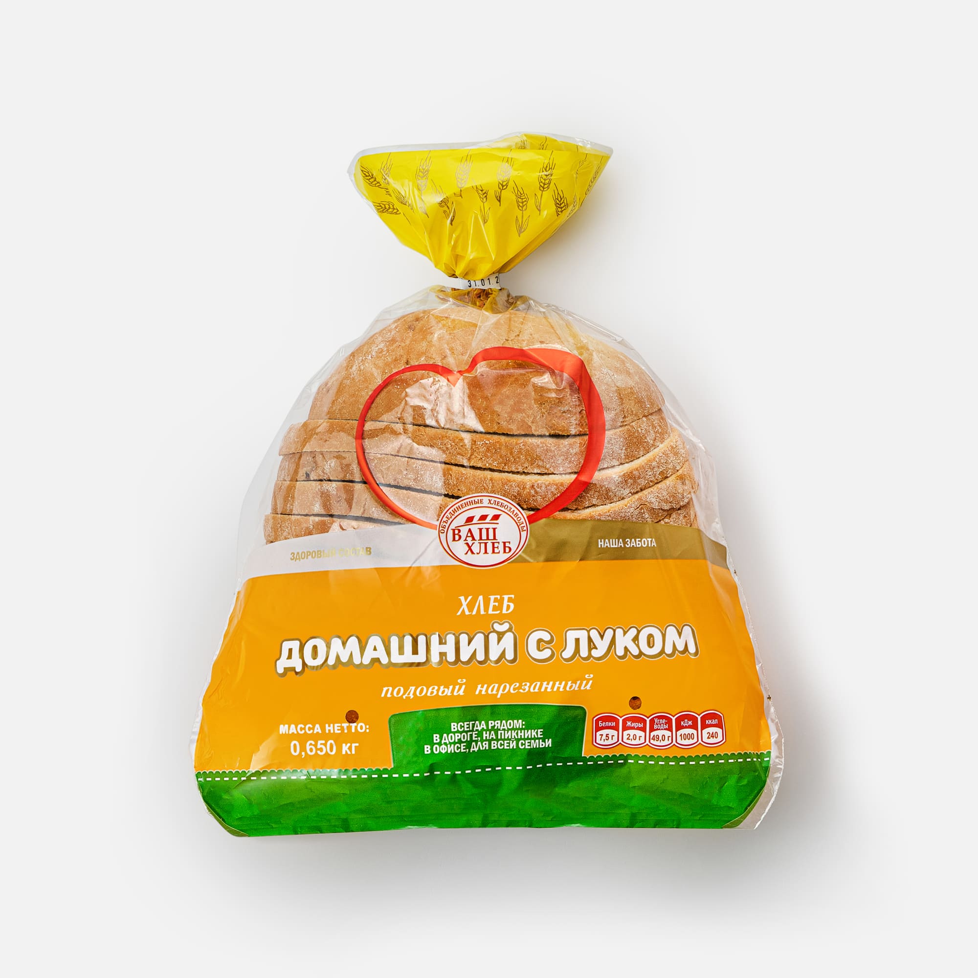 Хлеб «Домашний» с луком
