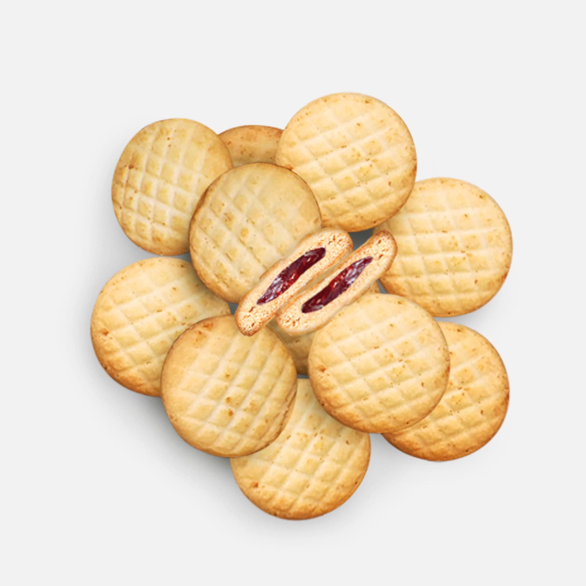 Печенье «Подсолнух» с вишневой начинкой
